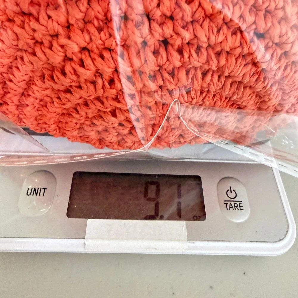 Rhode Target Orange Woven Raffia Crochet Shoulder Bag Ruffle Tassel Summer Beach
